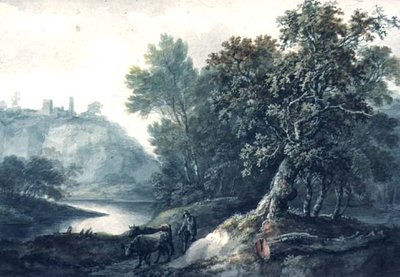 Landschaft mit Fluss und Rindern von Thomas Barker of Bath